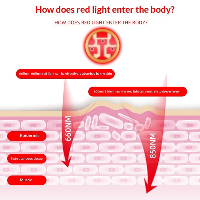 Electric Heating Red Light Therapy Heating Shoulder Massager