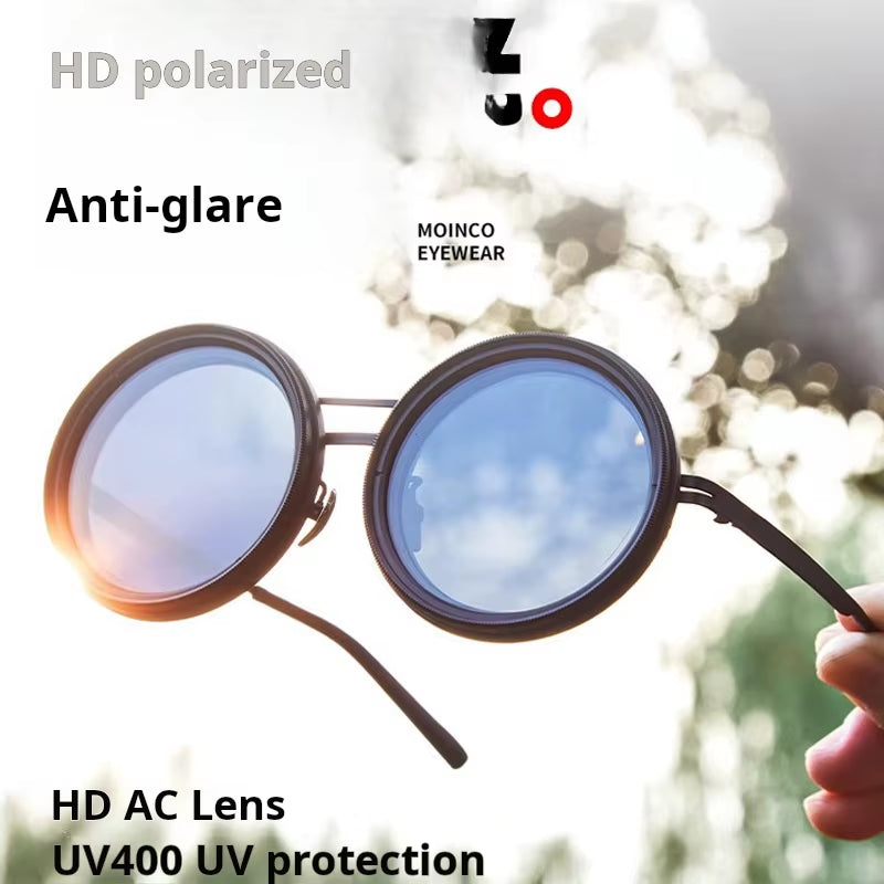 Adjustable 9-Level ND2-400 Fishing Sunglasses - UV Protection & Polarized with Case Set