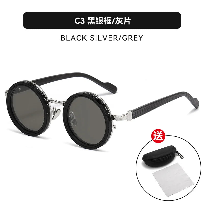 Adjustable 9-Level ND2-400 Fishing Sunglasses - UV Protection & Polarized with Case Set