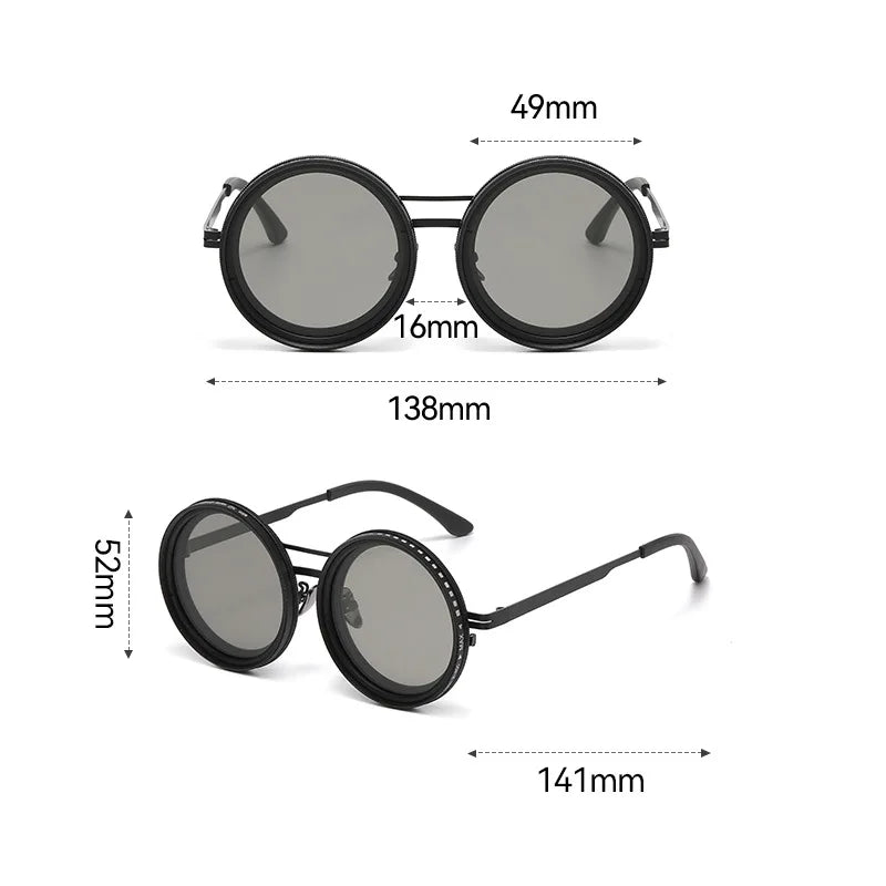 Adjustable 9-Level ND2-400 Fishing Sunglasses - UV Protection & Polarized with Case Set