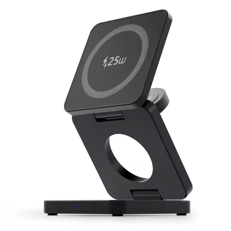 Foldable 3-in-1 Magnetic Wireless Charger for iPhone, AirPods and iWatch