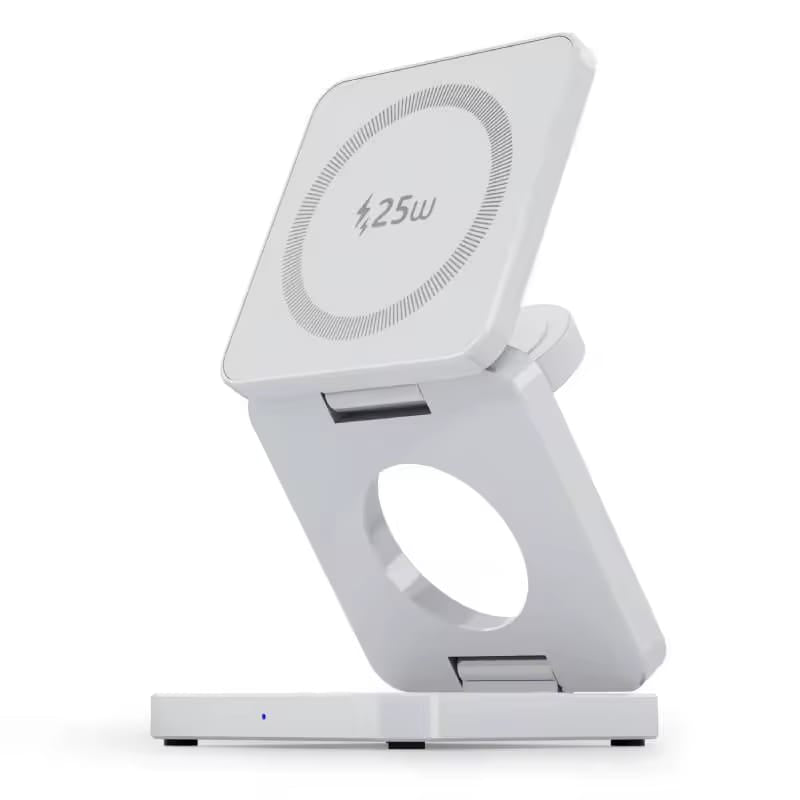 Foldable 3-in-1 Magnetic Wireless Charger for iPhone, AirPods and iWatch