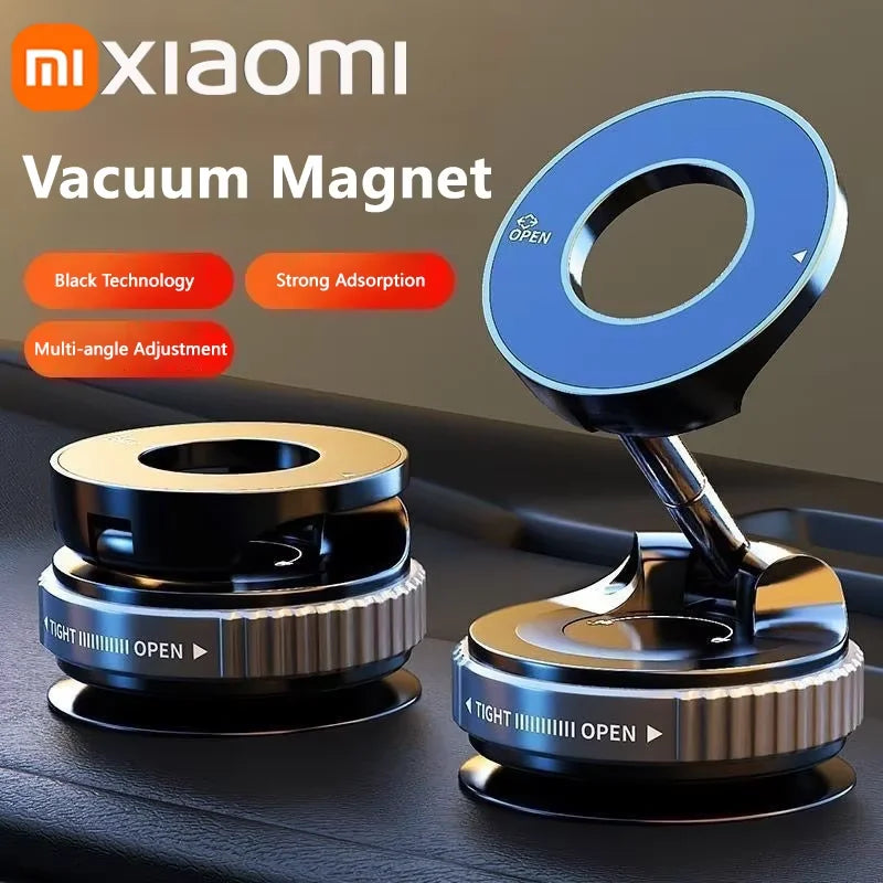 Xiaomi 360° Adjustable Strong Magnetic Phone Holder - Foldable Vacuum Car Mount for iPhone Live Streaming