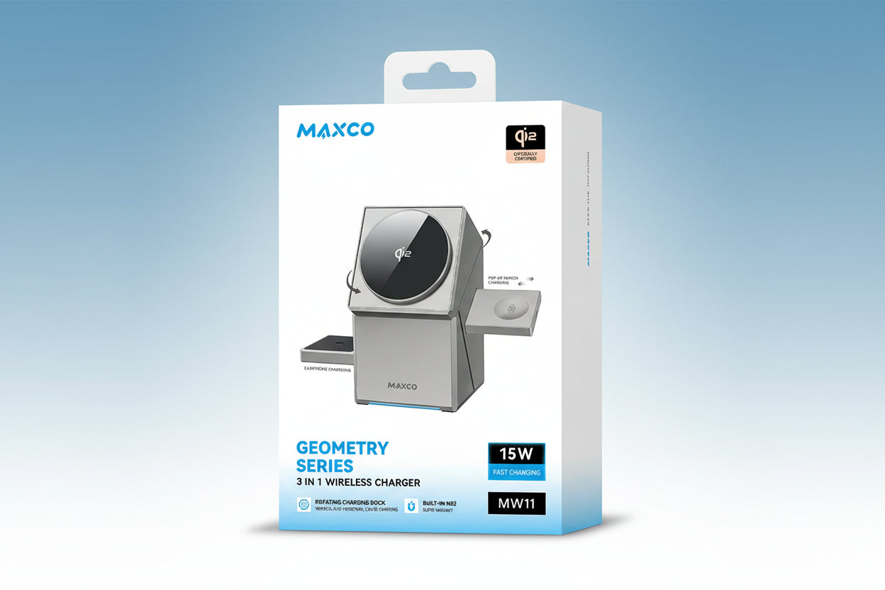 Qi2 3 in 1 Wireless Charger with Auto-Rotating Magic Cube Dock for IPhone 16/15/14 Pro Max, AirPods and IWatch Fast Charging